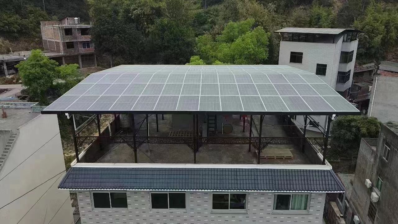 天长15kw+10kwh自建别墅家庭光伏储能系统